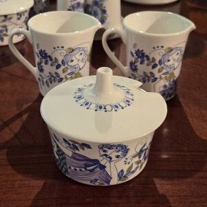 Figgjo Flint Milk Cream And Sugar Set